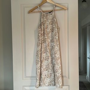 Beige Floral Tommy Bahama Linen Dress